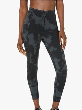 Sweaty Betty Black & Charcoal Camo High-Waist Leggings